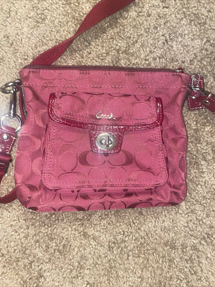Coach Red Crossbody Bag – Women's Designer Handbag Purse, Pre-Owned