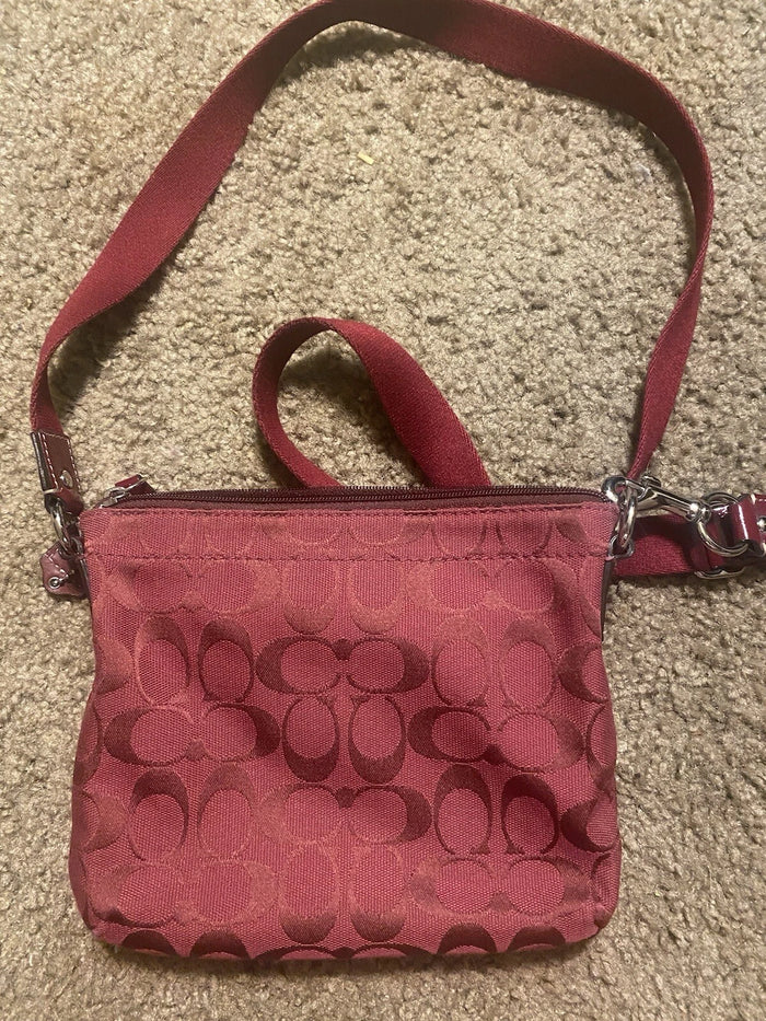 Coach Red Crossbody Bag – Women's Designer Handbag Purse, Pre-Owned