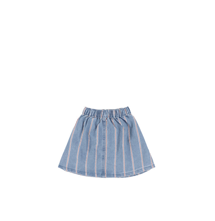 RED STRIPE SKIRT