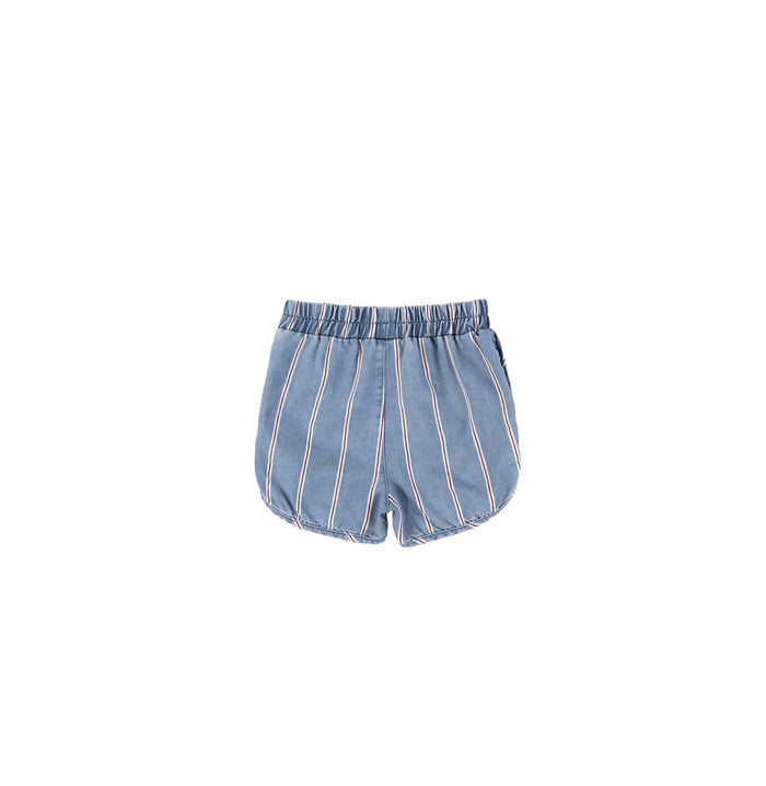 RED STRIPE TRACKSHORTS