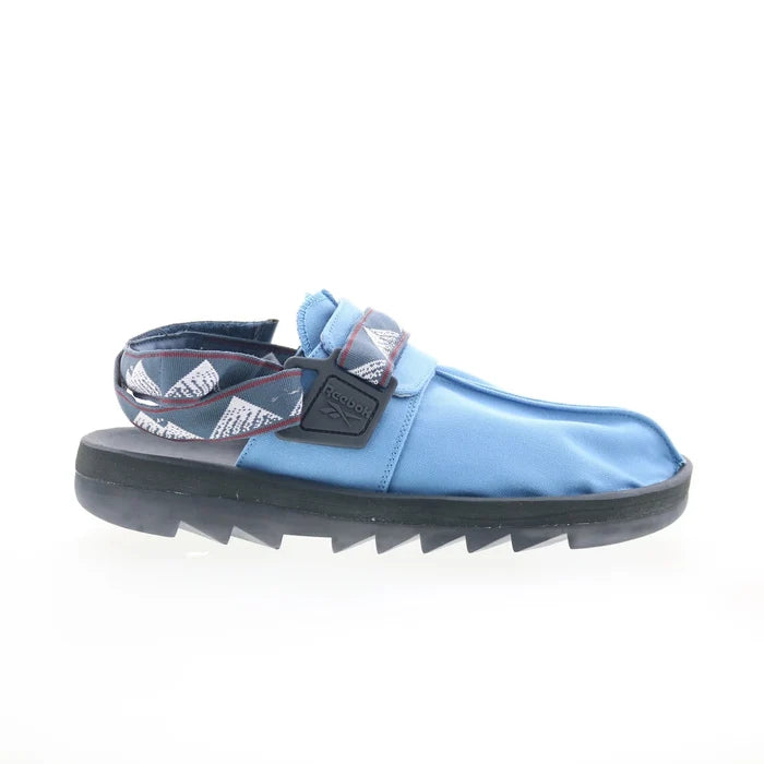 Reebok Beatnik GX8141 Mens Blue Canvas Slip On Slides Sandals Shoes - image 1