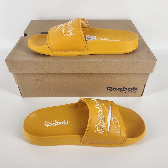 Reebok Classic Slide DV4911 Gold White Sandals Unisex US 5 NEW - image 1
