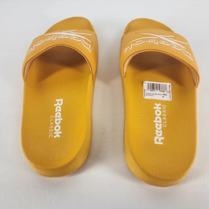Reebok Classic Slide DV4911 Gold White Sandals Unisex US 5 NEW - image 3