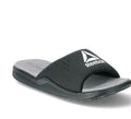 Reebok Men’s Memory Foam Slides Black/Grey Size 9 - image 1