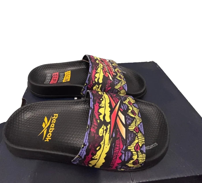 Reebok x Street Fighter Classic Slide HP2208 Train Hard Game Hard NWT Size 4 - image 2