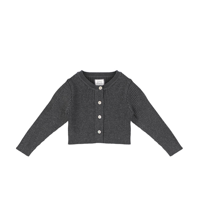 RIBBED CARDIGAN