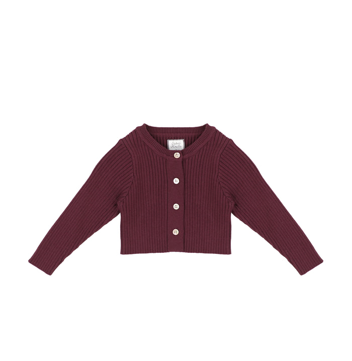 RIBBED CARDIGAN