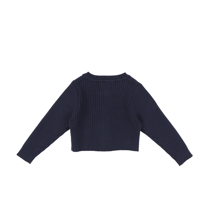 RIBBED CARDIGAN