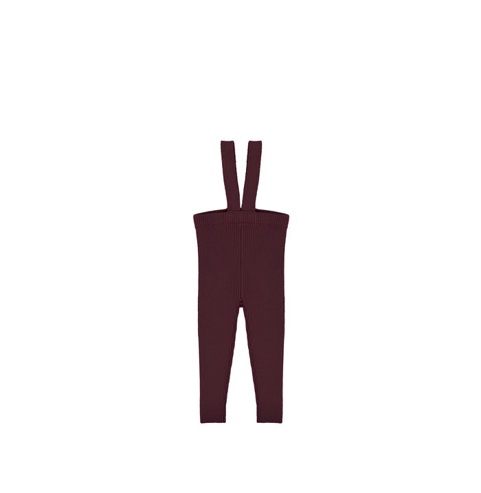 RIBBED KNIT OVERALL LEGGINGS