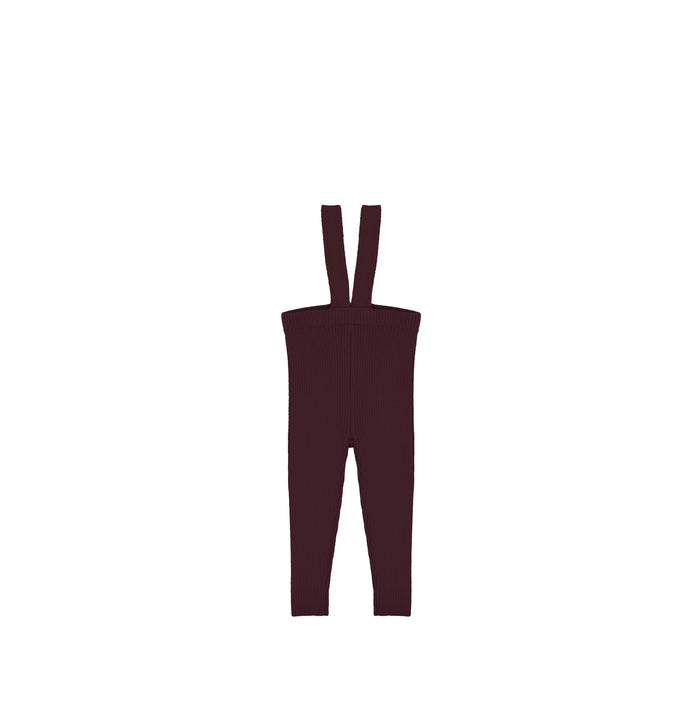 RIBBED KNIT OVERALL LEGGINGS