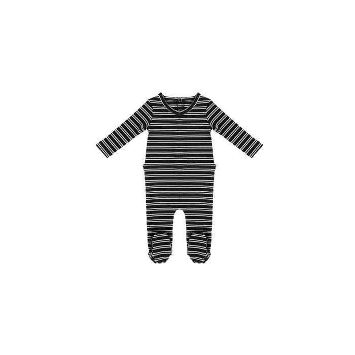 RIBBED STRIPED FOOTIE