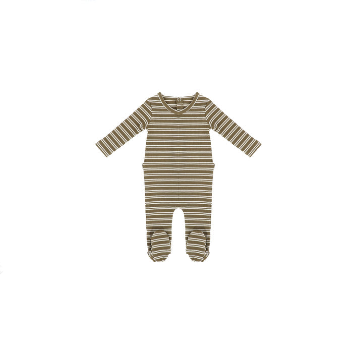RIBBED STRIPED FOOTIE
