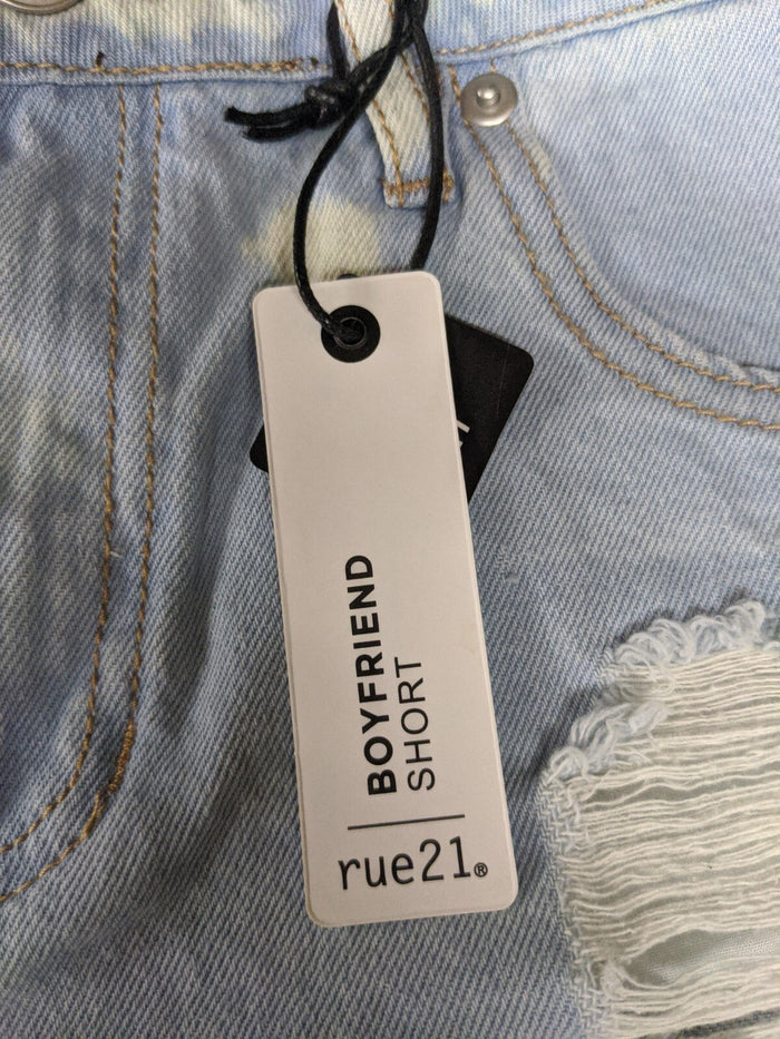 Rue21 Boyfriend Short Denim Jean Shorts Distressed Cut Off High Rise