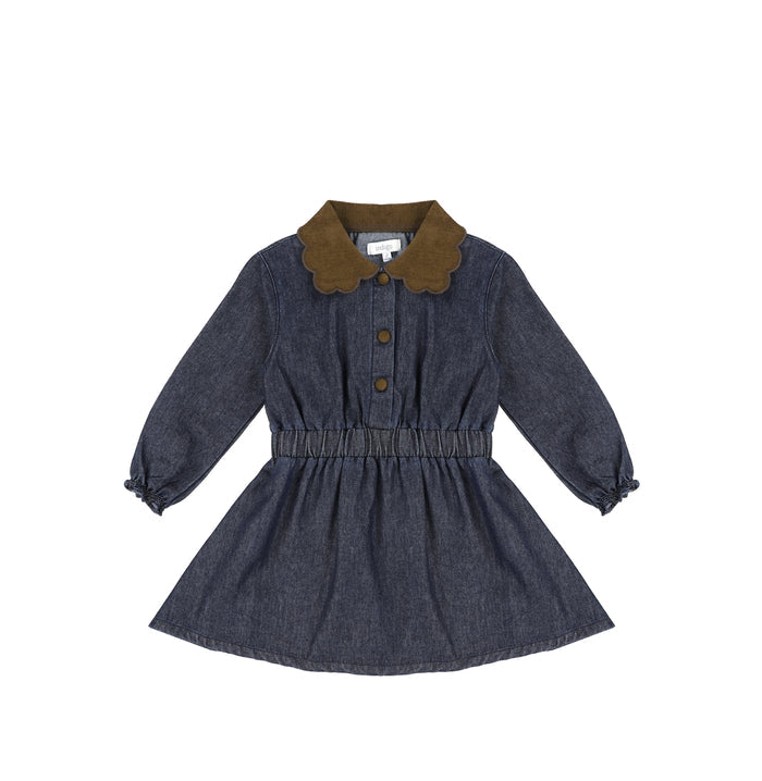 SCALLOP COLLAR DRESS