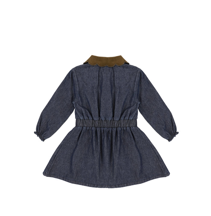 SCALLOP COLLAR DRESS