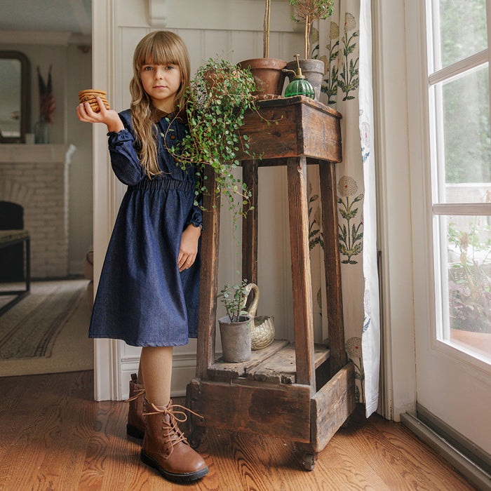 SCALLOP COLLAR DRESS