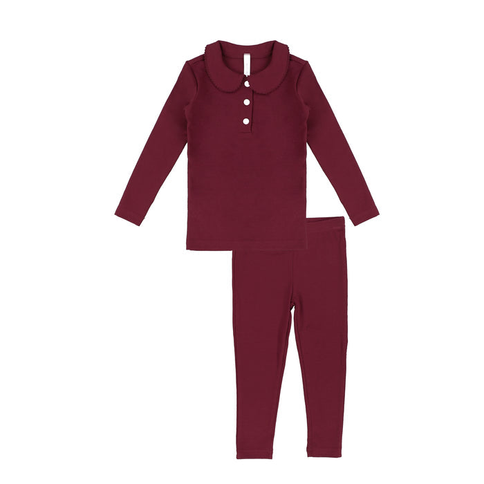 SCALLOP TRIM PAJAMAS