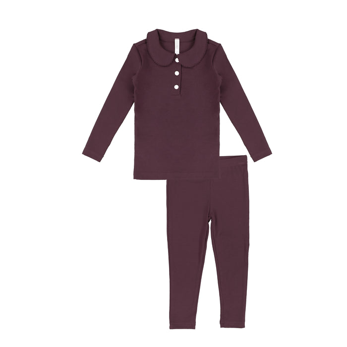SCALLOP TRIM PAJAMAS