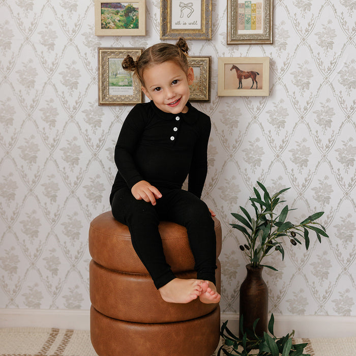 SCALLOP TRIM PAJAMAS
