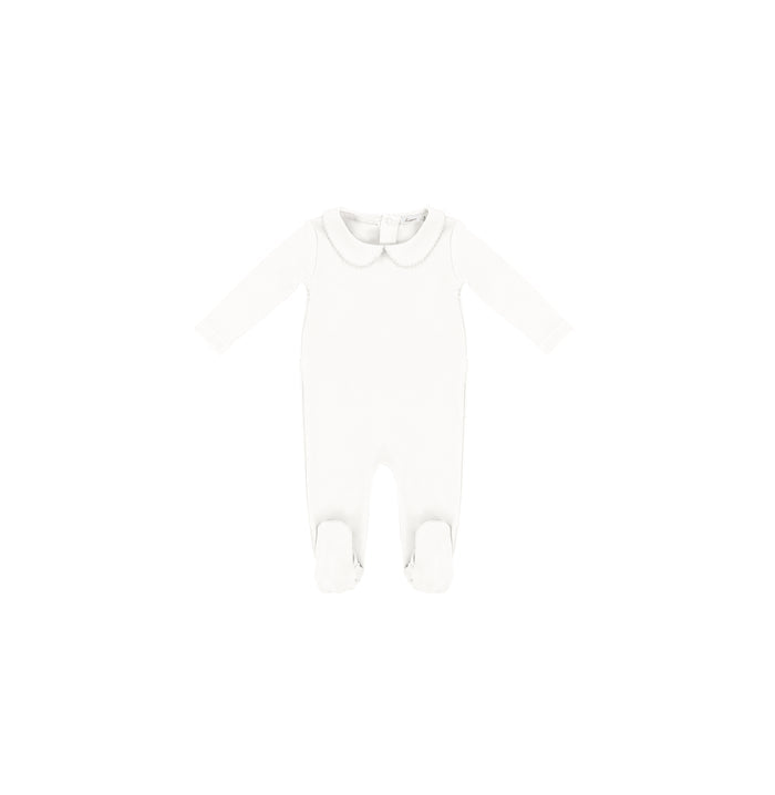 SCALLOPED COLLAR FOOTIE