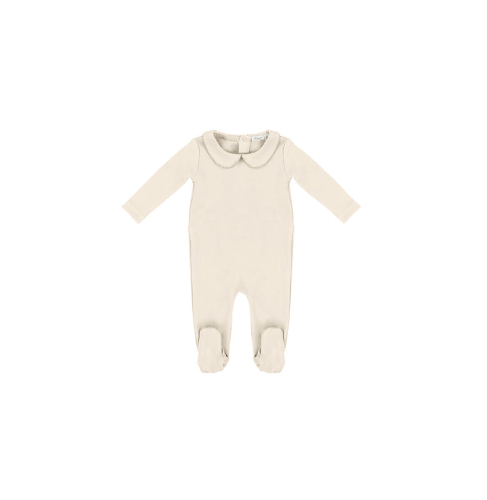 SCALLOPED COLLAR FOOTIE