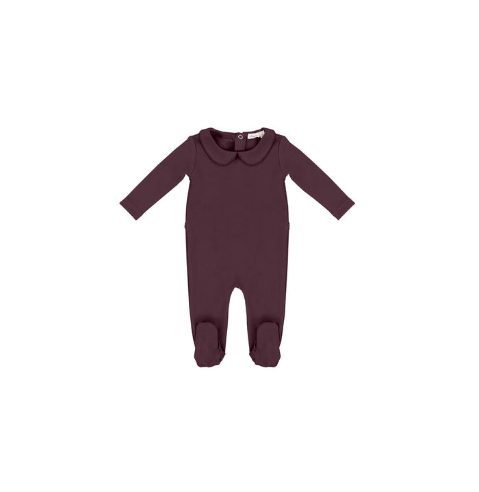 SCALLOPED COLLAR FOOTIE