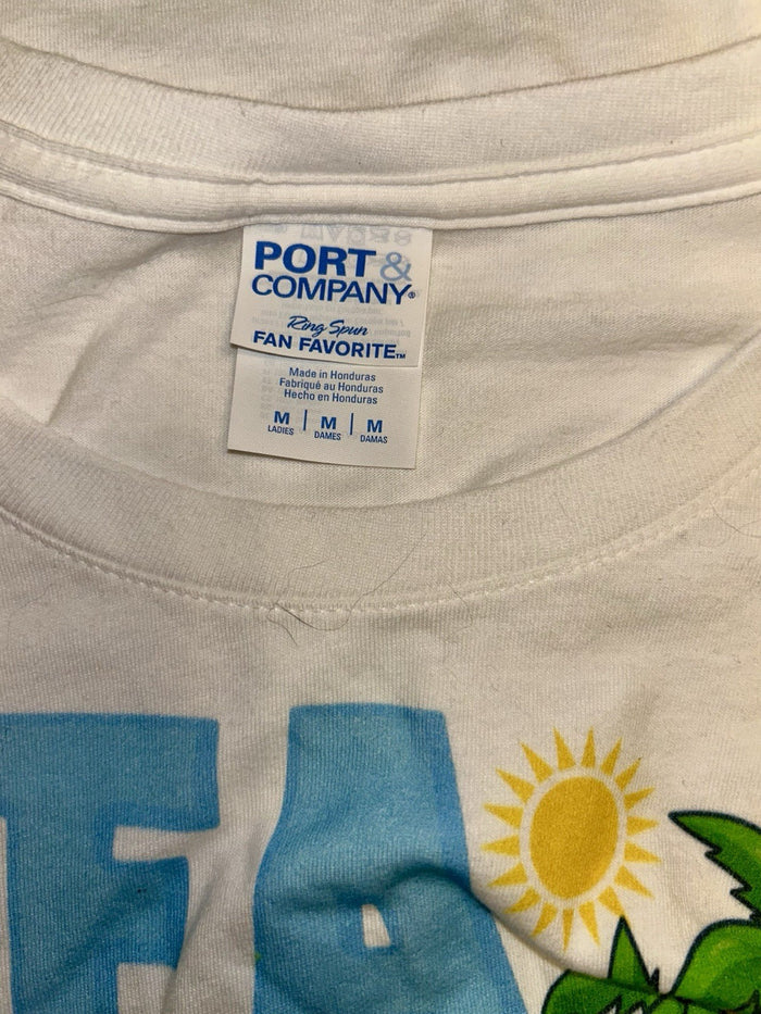 "Sea World Family Adventure 2025" Women's Medium White Graphic T Shirt