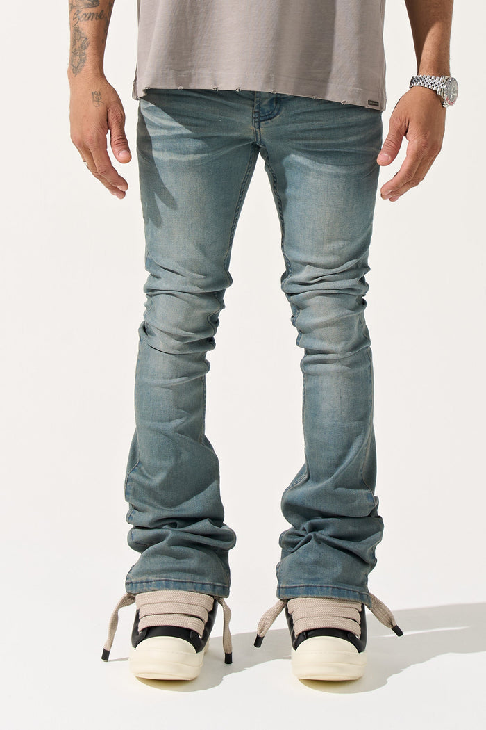 "SEABURST" Stacked Jeans