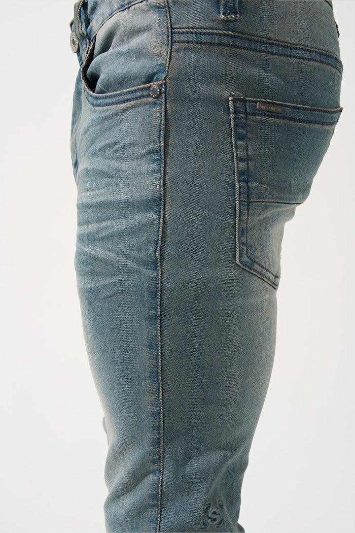 "SEABURST" Stacked Jeans