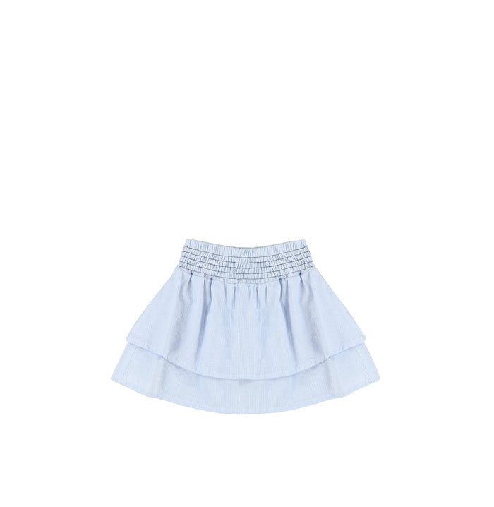 SEERSUCKER LAYERED SKIRT
