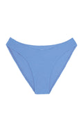 Light blue textured bikini bottoms with high-cut sides; MONDAY logo on inner waistband.