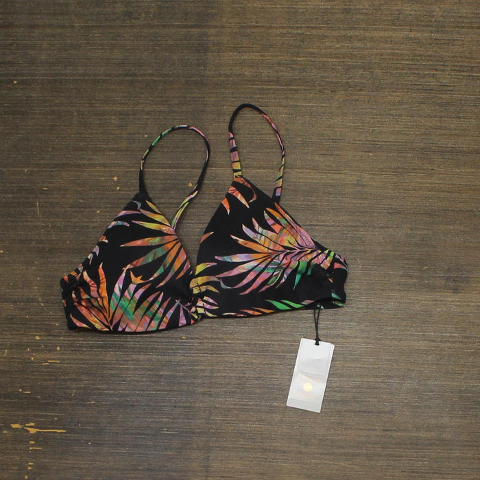 Shade & Shore Women's Lightly Lined Strappy Front Detail Bikini Top 83480523 34B