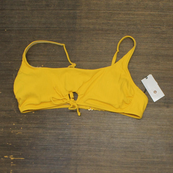 Shade & Shore Women's Ribbed Keyhole Bralette Bikini Top 83478463