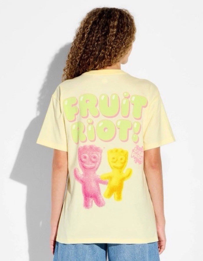 Short Sleeve Sour Patch Kids Fruit Riot T-shirt XXS Yellow