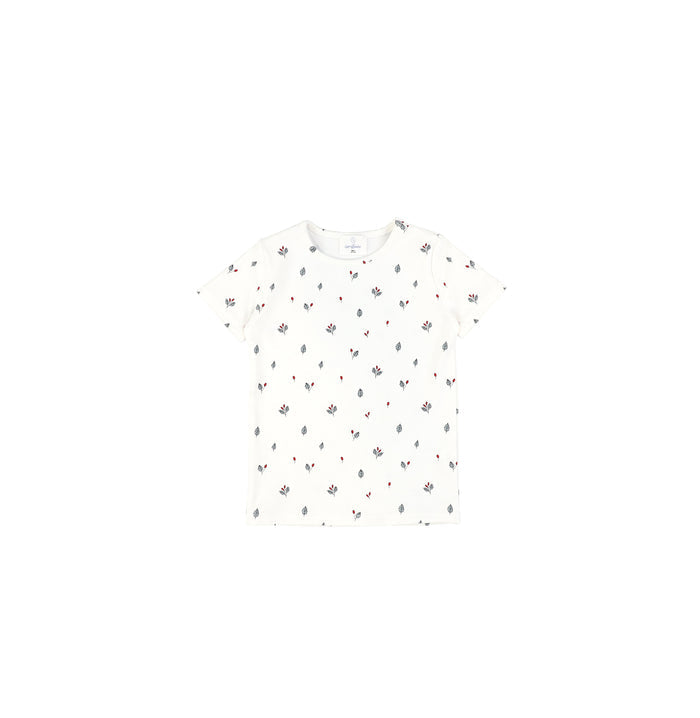 SHORT SLEEVES BUD PRINTED TSHIRT