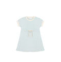 SHORT SLEEVES CONTRAST TRIM DRESS