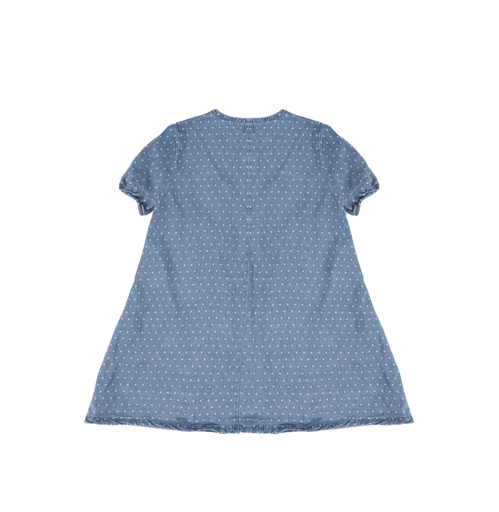 SHORT SLEEVES DIAMOND SEAM DRESS