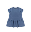 SHORT SLEEVES FRENCH TERRY DRESS