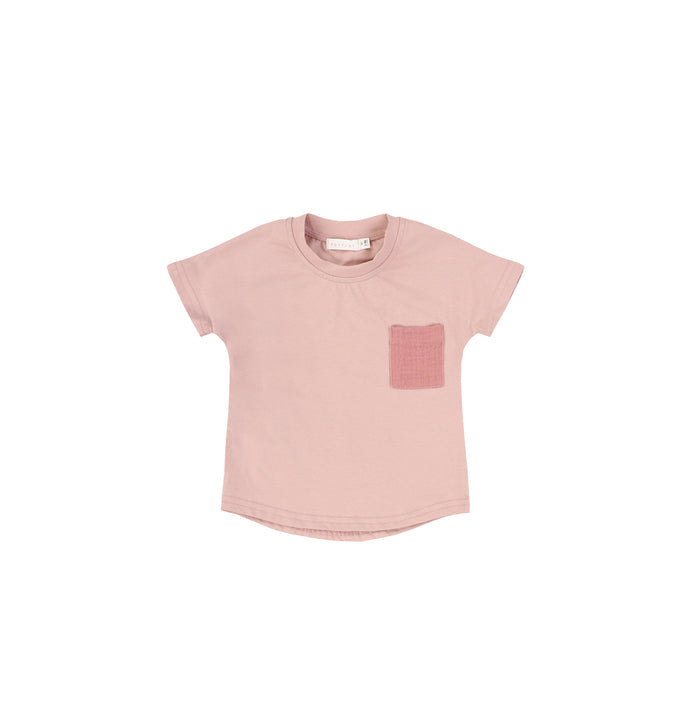 SHORT SLEEVES GAUZE POCKET TSHIRT