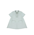SHORT SLEEVES HEART POCKET DRESS