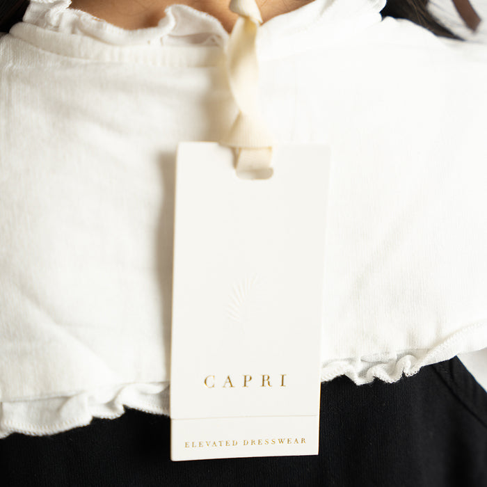 SHORT SLEEVES LINEN COLLAR BLOUSE