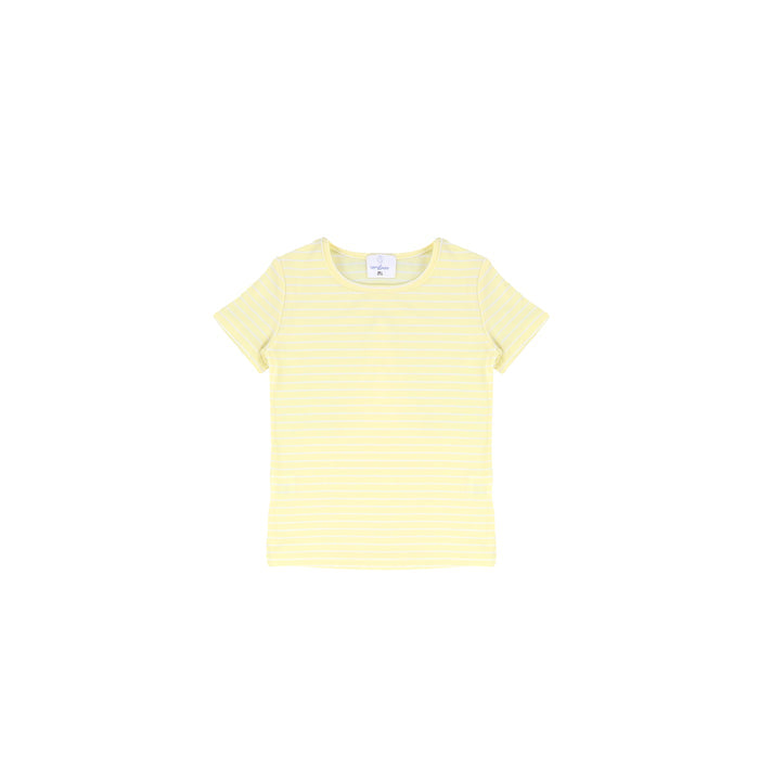 SHORT SLEEVES PASTEL STRIPED TSHIRT