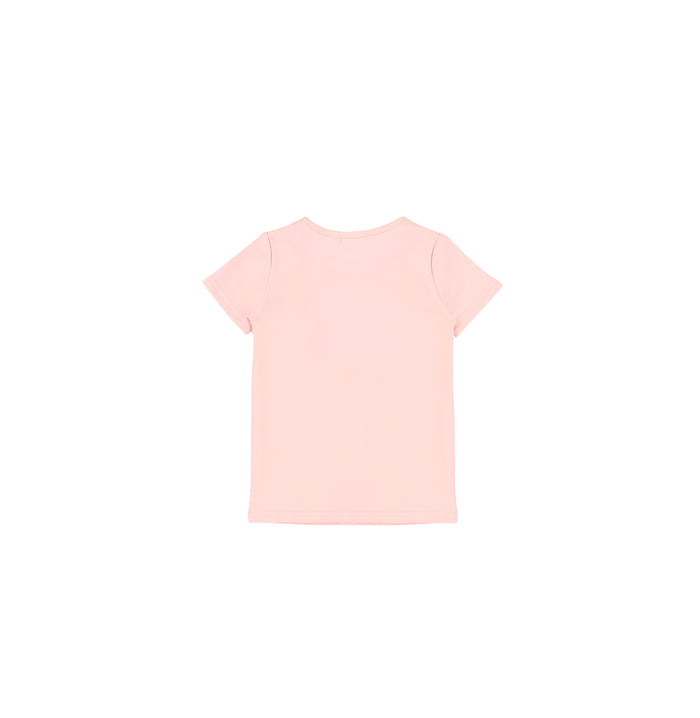 SHORT SLEEVES PRINTED BOW TSHIRT