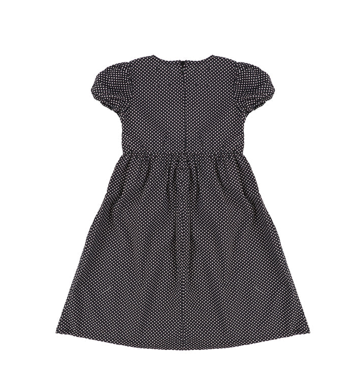 SHORT SLEEVES PRINTED TIE MAXI