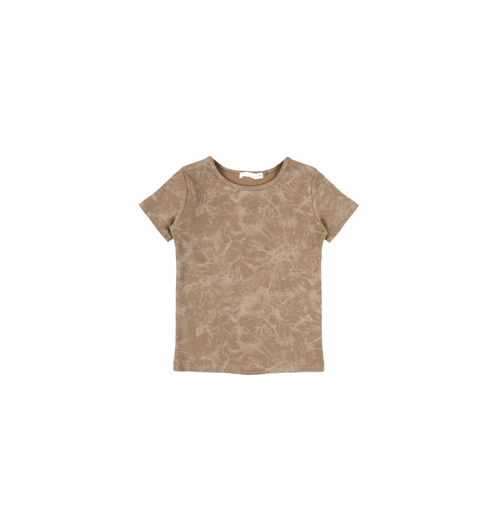 SHORT SLEEVES RIBBED WASH TSHIRT
