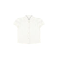 SHORT SLEEVES RUFFLE COLLAR BLOUSE