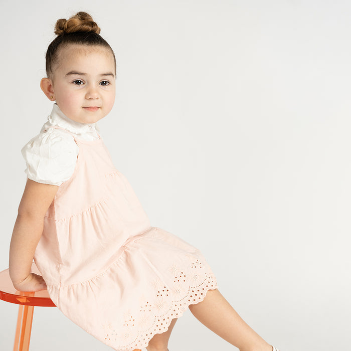 SHORT SLEEVES RUFFLE COLLAR BLOUSE