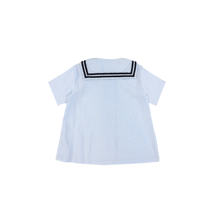SHORT SLEEVES SEERSUCKER COLLAR SHIRT