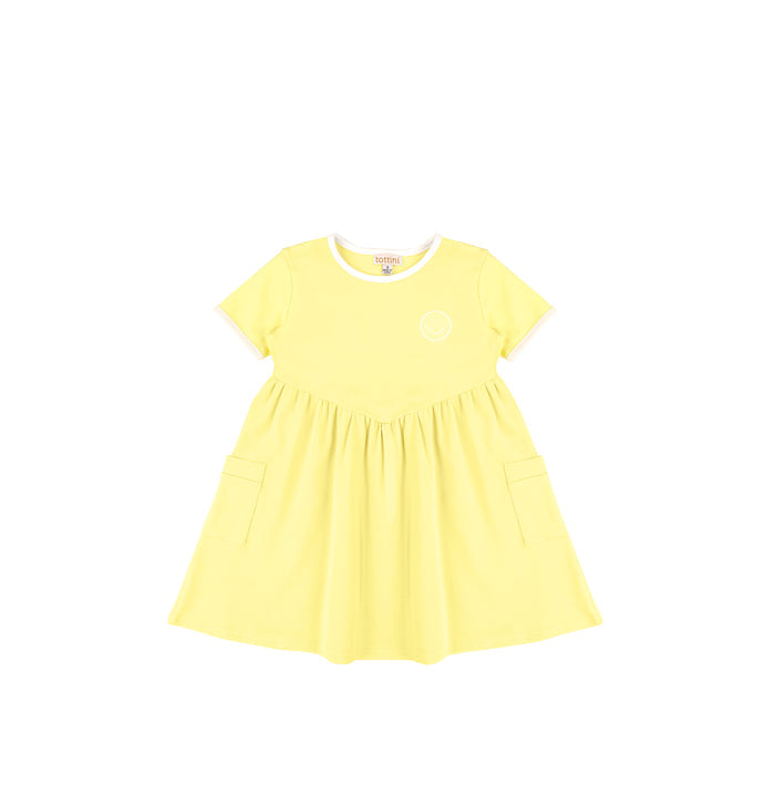 SHORT SLEEVES SMILEY DRESS