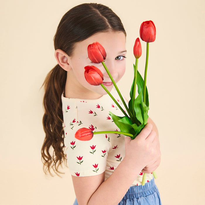SHORT SLEEVES TULIP TSHIRT